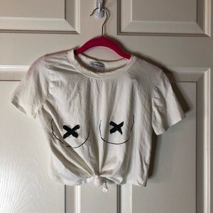 Fashion Nova tie front top